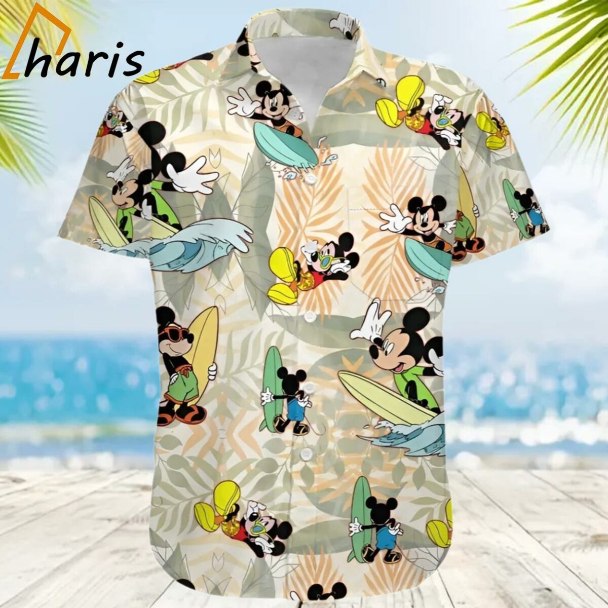 Mickey Mouse Surfing Disney Graphics All Print 3D Hawaiian Shirt 2 2
