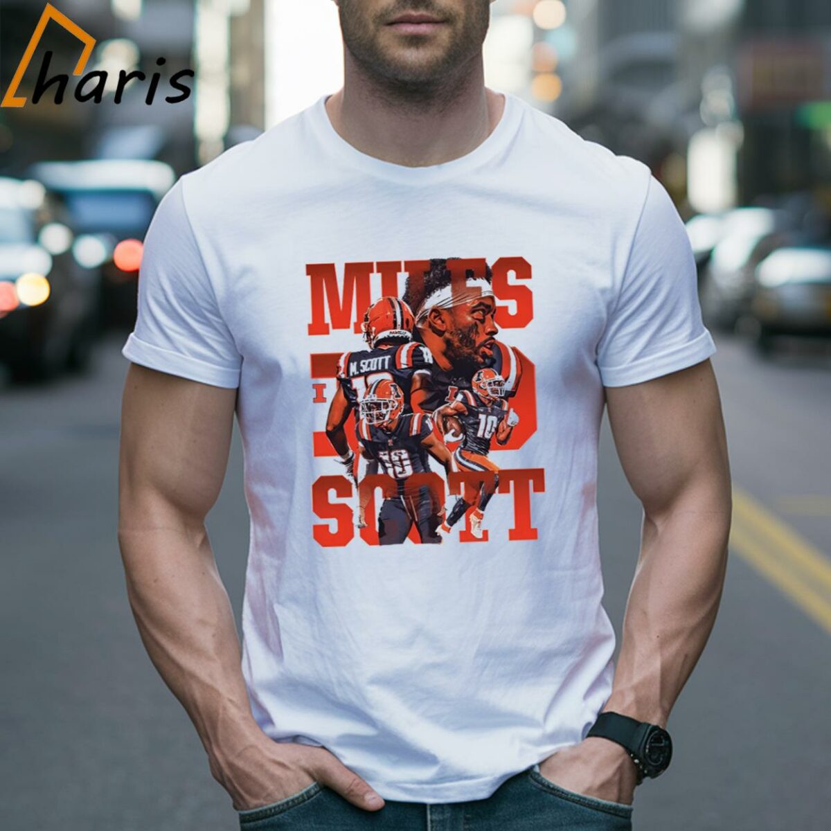 Miles Scott Player Illinois NCAA Football Shirt 2 Shirt