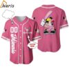 Minnie Mouse White Pink Disney Cartoon Custom Baseball Jersey jersey jersey