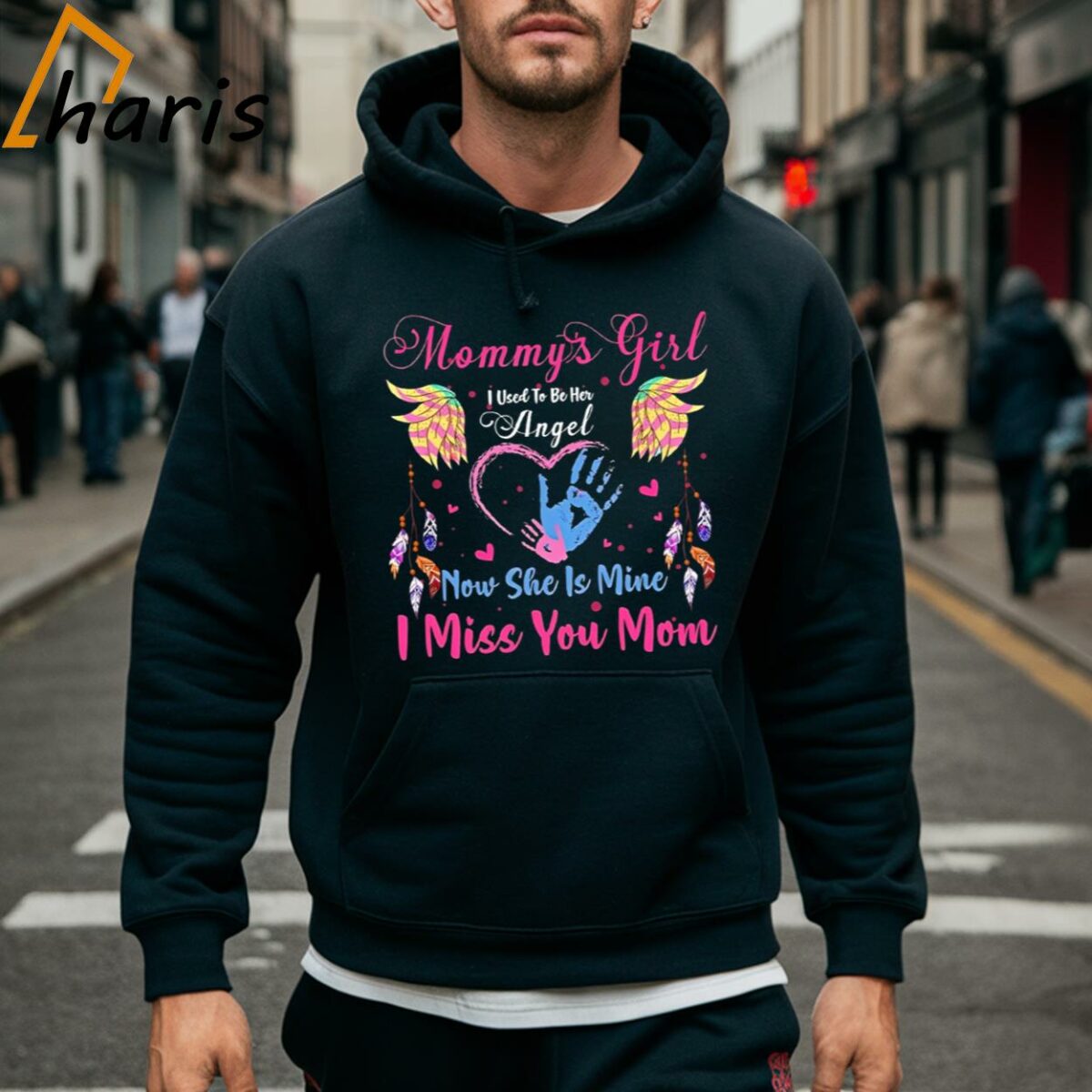Mommys Girl I Used To Be Her Angel Now She Is Mine I Miss You Mom Shirt 5 Hoodie