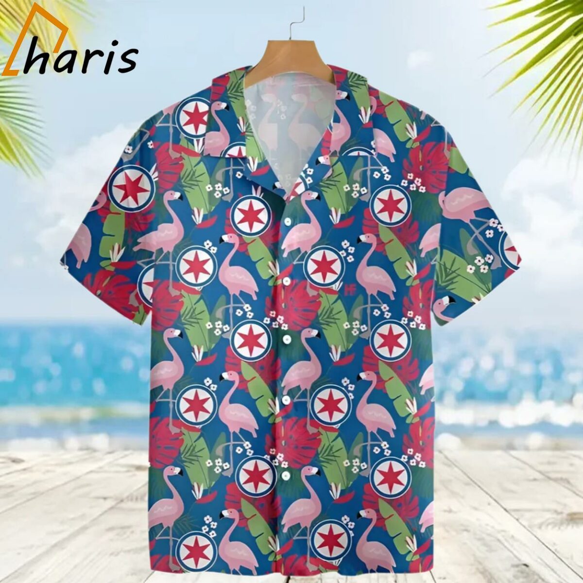 Morning Glory Flamingo Chicago Ornamental Hawaiian Shirt 2 2