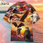 My Patriotic Heart Beats Red White And Blue Flag 4Th Of July Hawaiian Shirt 1 1