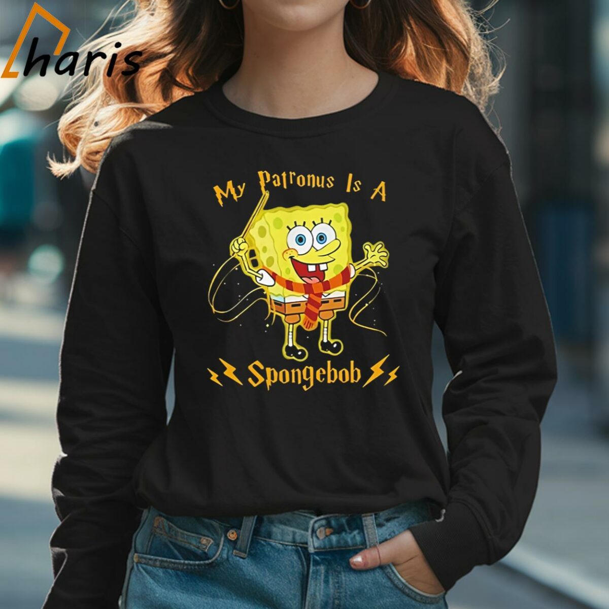 My Patronus Is A Spongebob Shirt 3 Long sleeve shirt