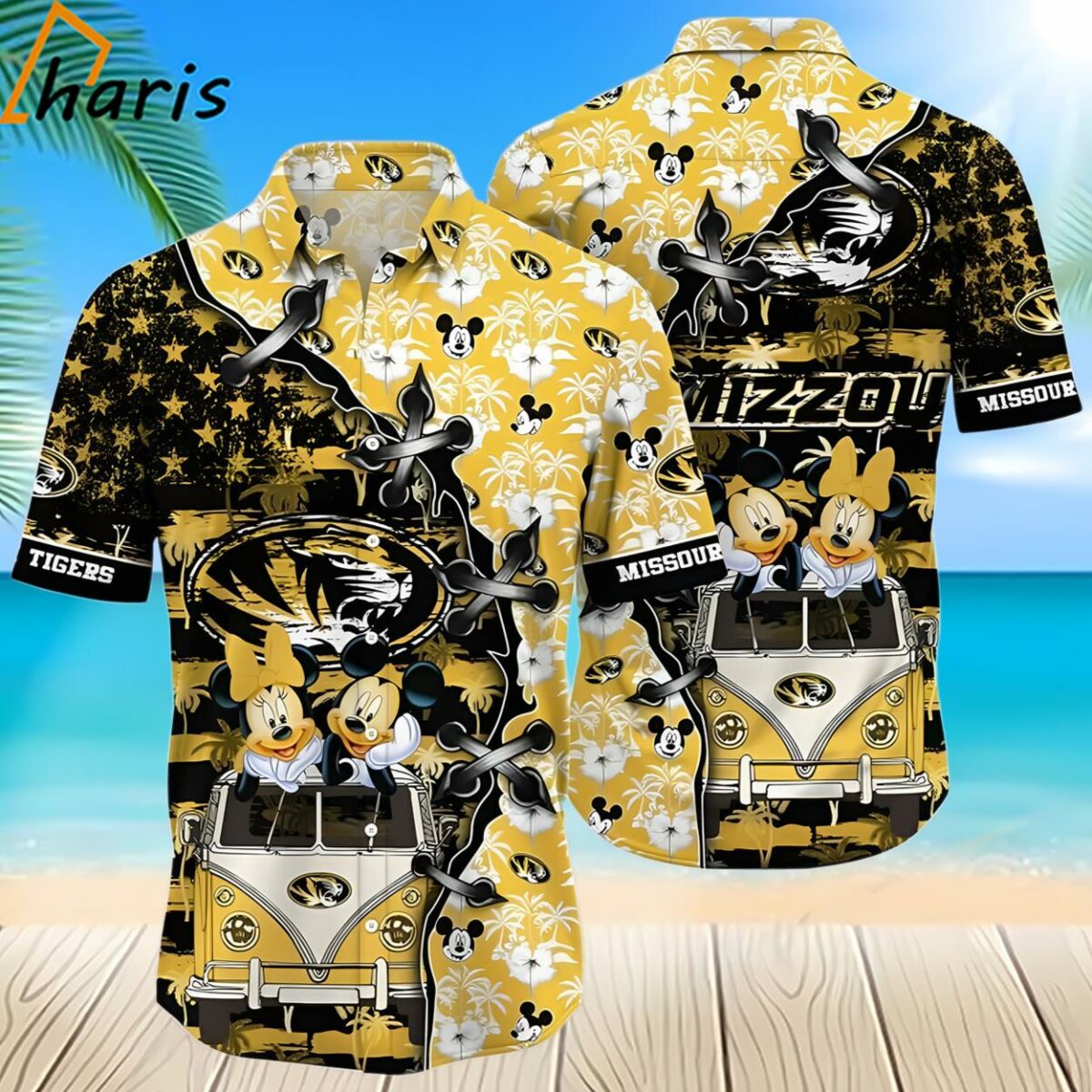 NCAA Missouri Tigers Mickey Mouse Trendy Hawaiian Shirt 2 2