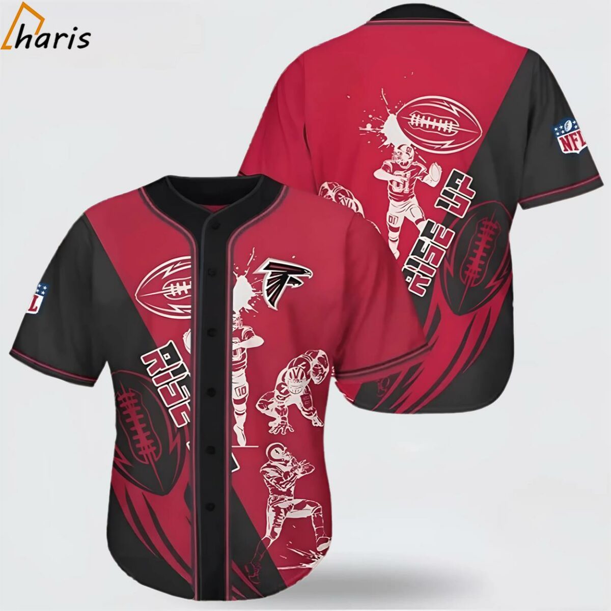 NFL Atlanta Falcons Baseball Jersey Stand Out With Official Team Spirit 1 jersey