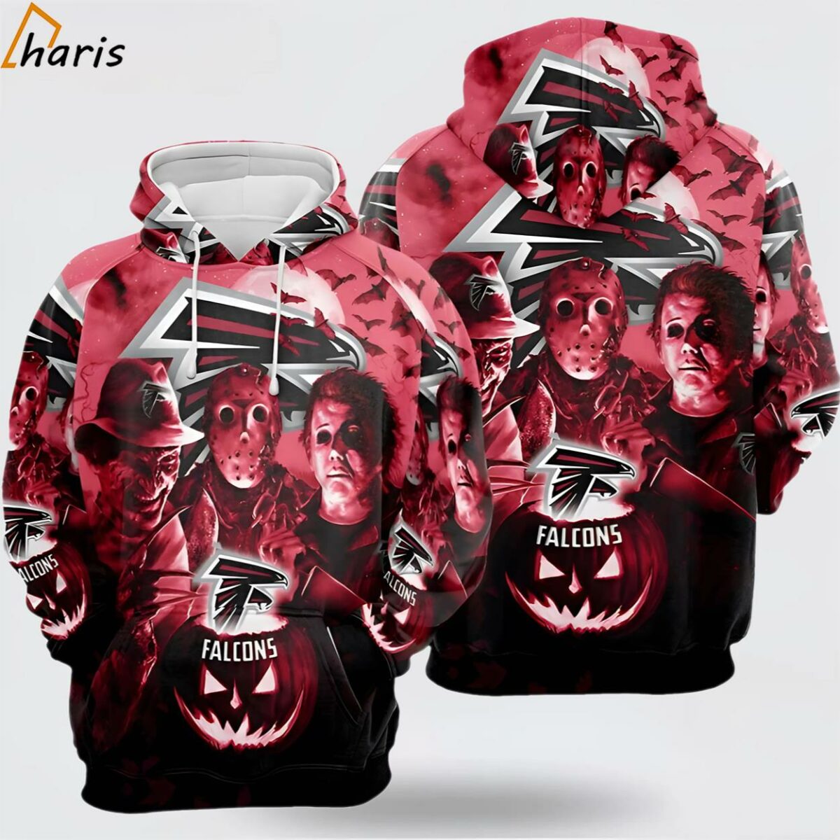 NFL Atlanta Falcons Halloween Horror Night 3D Hoodie Gift For Football Fans 1 jersey