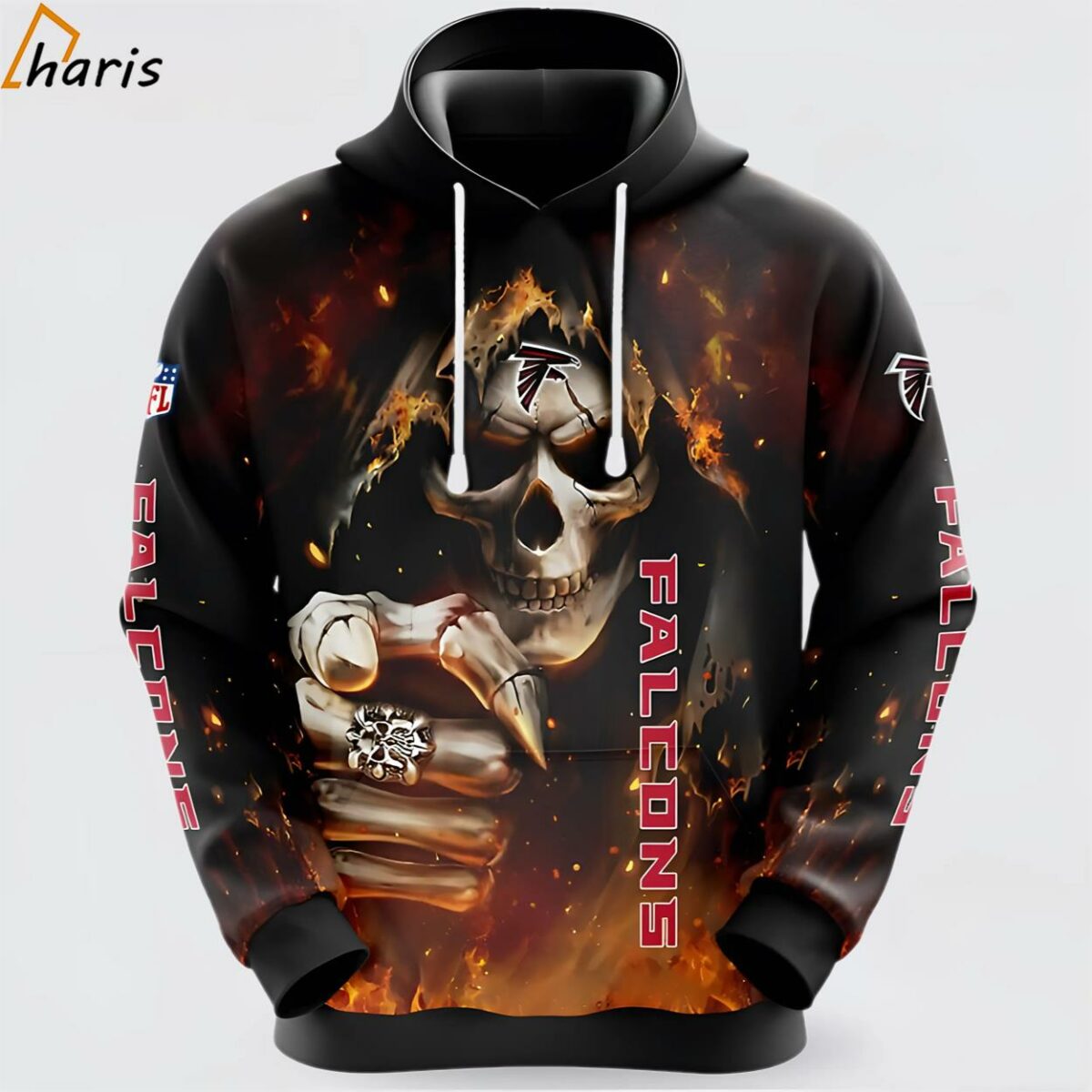 NFL Atlanta Falcons Skull Champion Your Team 3D Hoodie 1 jersey