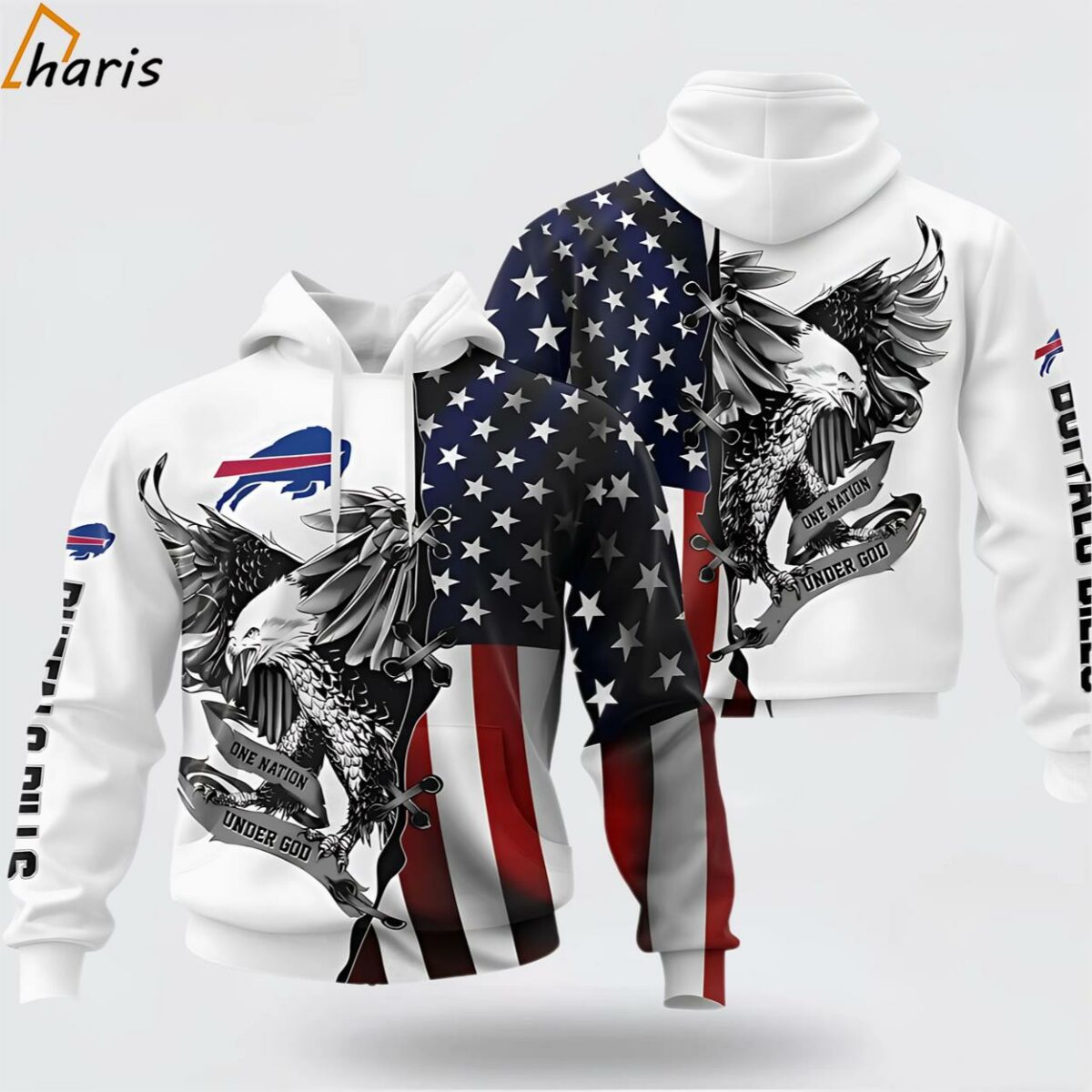 NFL Buffalo Bills Usa Flag Eagle Stand Out In The Crowd 3D Hoodie 1 jersey