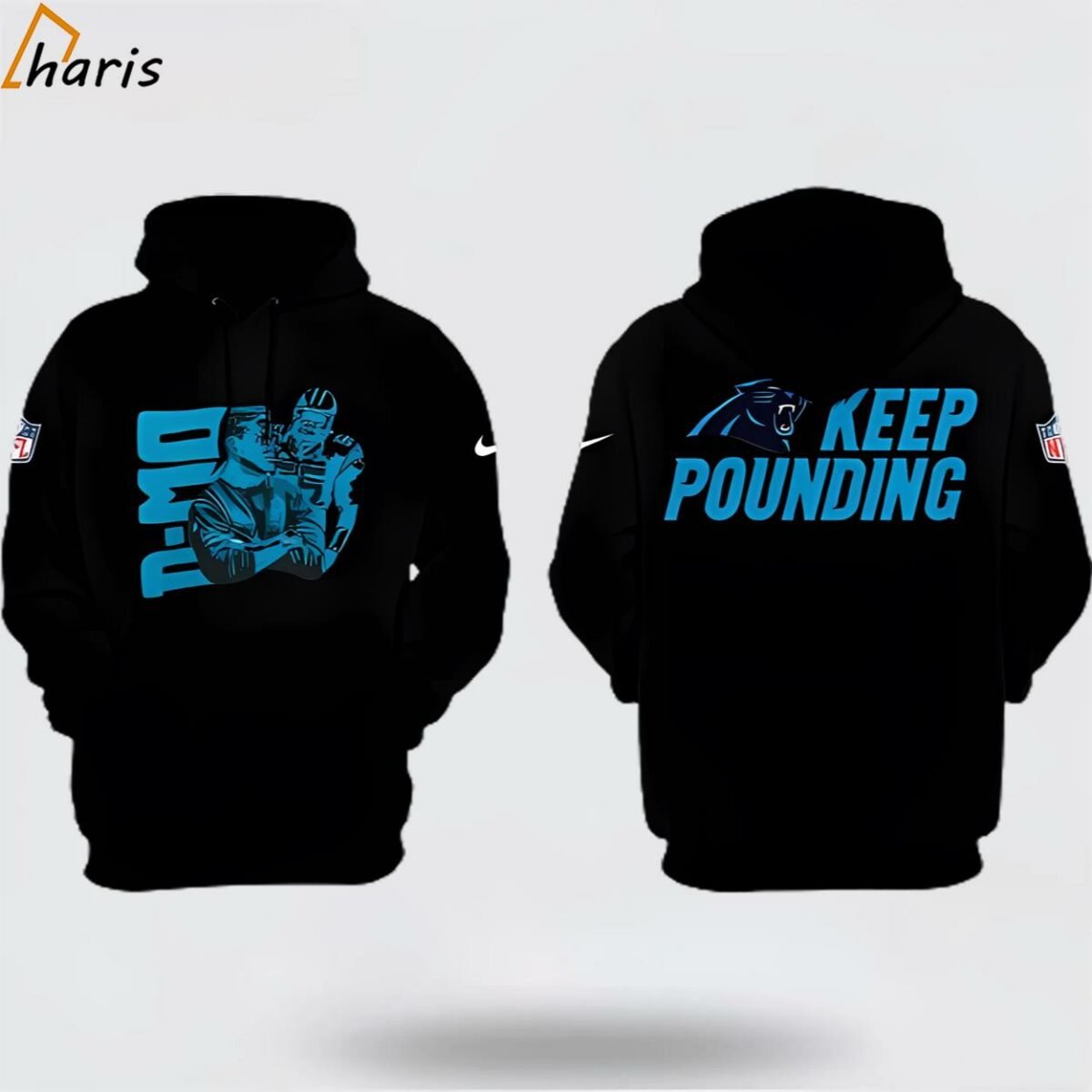 NFL Carolina Panthers Dan Morgan Keep Pounding 3d Hoodie 1 jersey