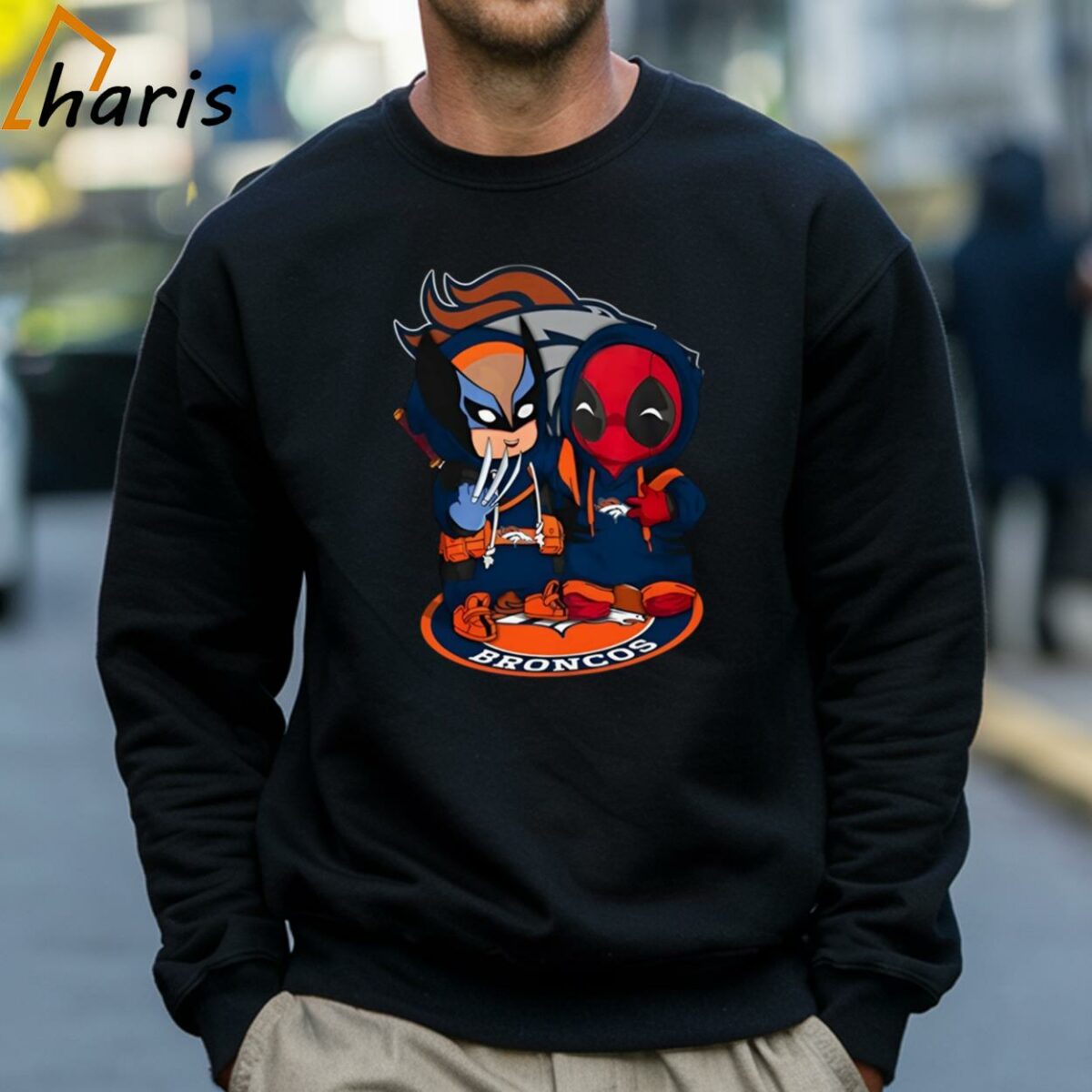 NFL Denver Broncos Deadpool T shirt 4 Sweatshirt