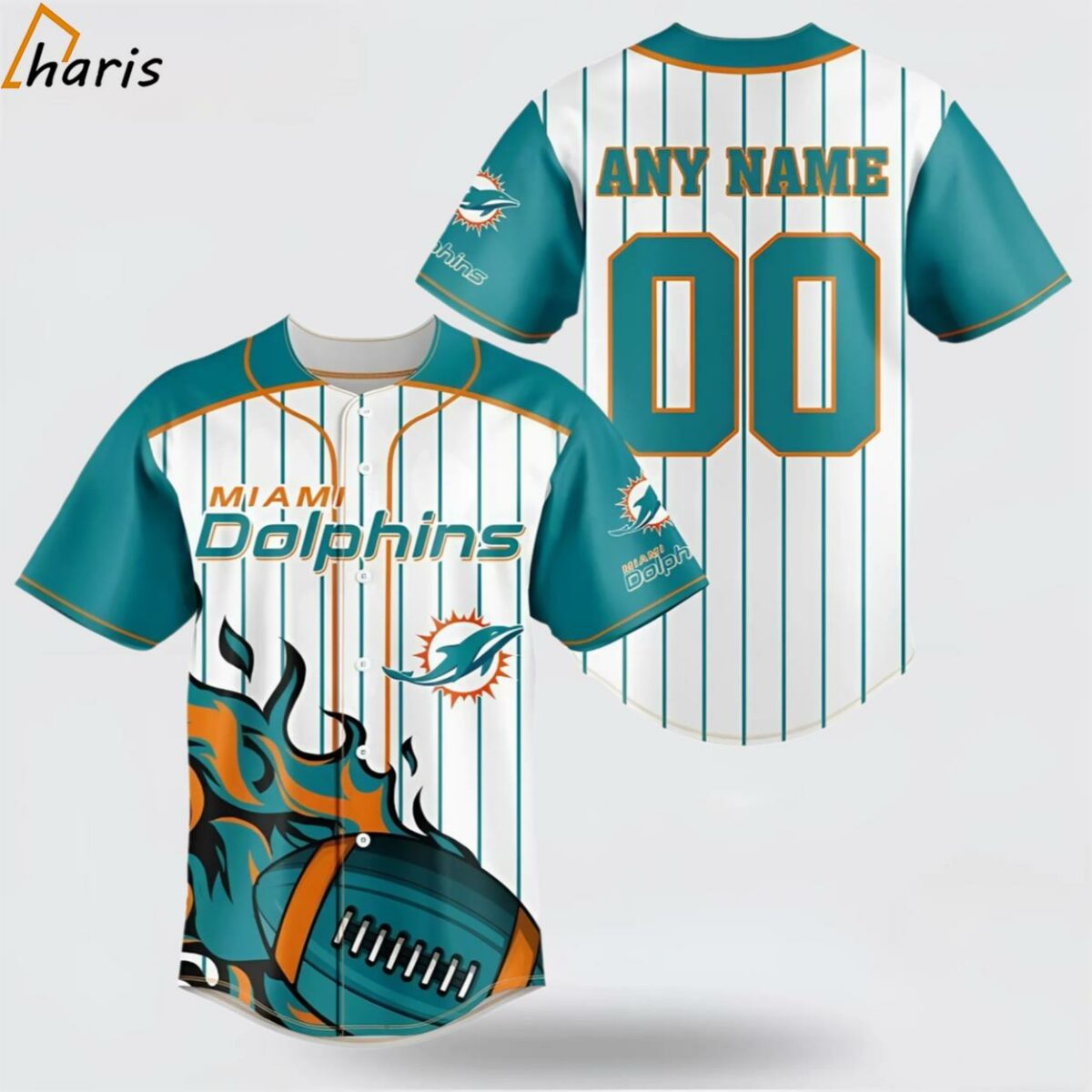 NFL Miami Dolphins Baseball Jersey 1 jersey