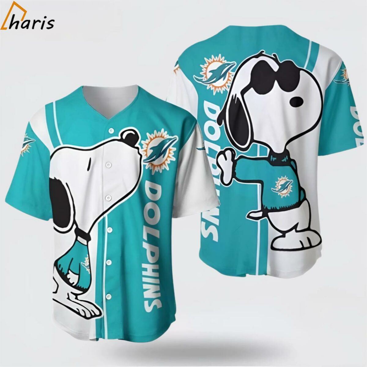 NFL Miami Dolphins Cool Snoopy Funny Baseball Jersey 1 jersey