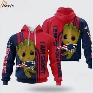 NFL New England Patriots Groot Stand Out In The Crowd 3D Hoodie 1 jersey