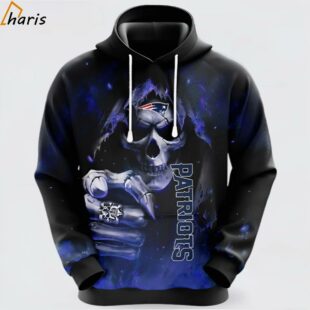 NFL New England Patriots Skull Celebrate Game Day With Flair 3d Hoodie 1 jersey