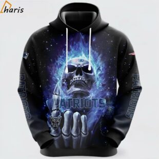 NFL New England Patriots Skull Score Big In Style 3d Hoodie 1 jersey