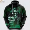 NFL New York Jets Skull Fashionable Game Time Attire 3D Hoodie 1 jersey