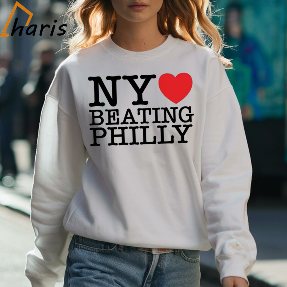 NY Loves Beating Philly Basketball Shirt 3 Sweatshirt