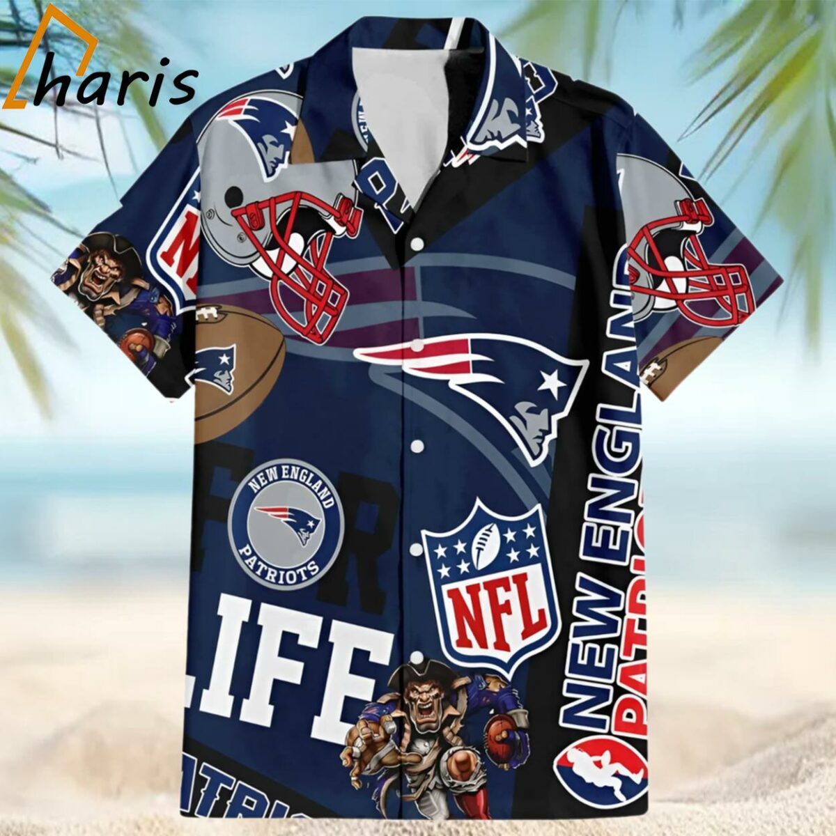 New England Patriots NFL Summer Hawaiian Shirt 1 1