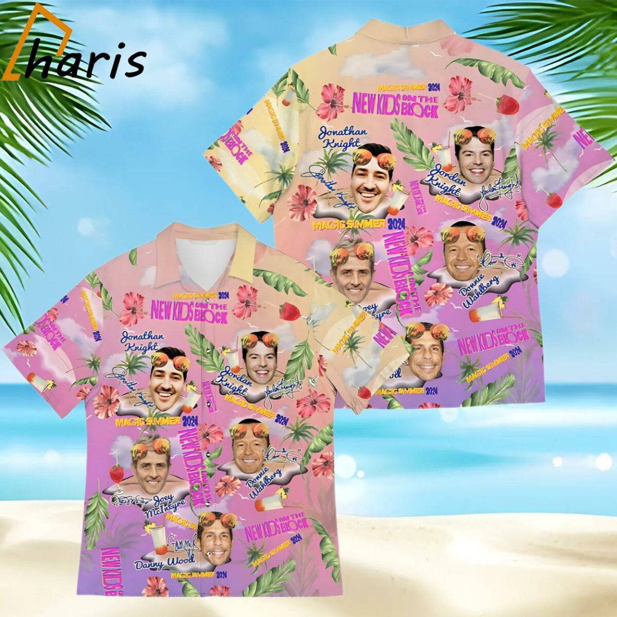 New Kids On The Block Magic Summer 2024 Hawaiian Shirt 1 1