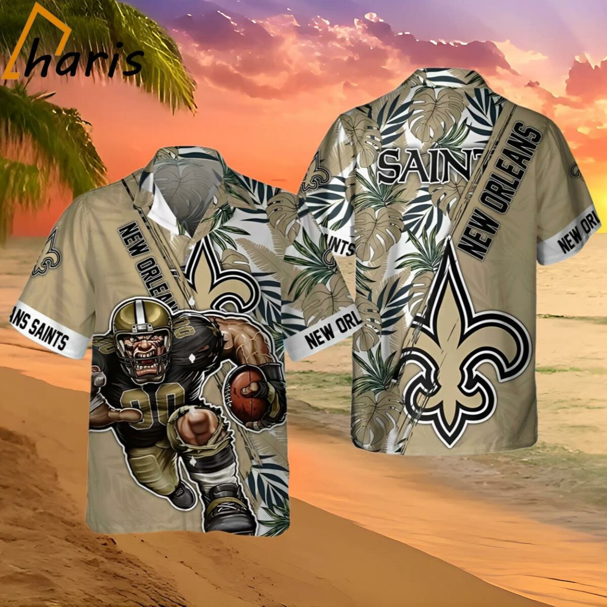 New Orleans Saints NFL Floral Summer Hawaiian Shirt 2 2