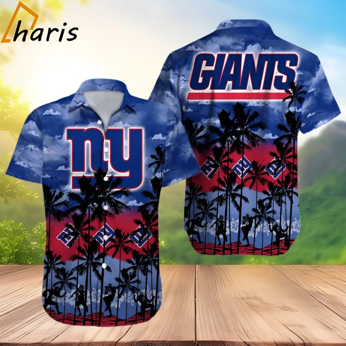 New York Giants NFL Hawaiian Shirt 2 3