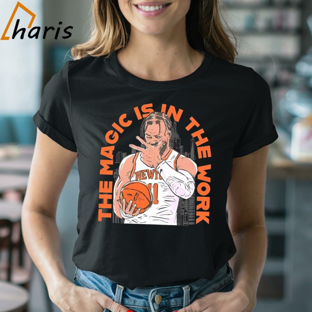 New York Knicks Jalen Brunson The Magic Is In The Work Shirt 2 Shirt