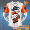 New York Mets Special Hello Kitty MLB Custom Name – Number Baseball Jersey 1