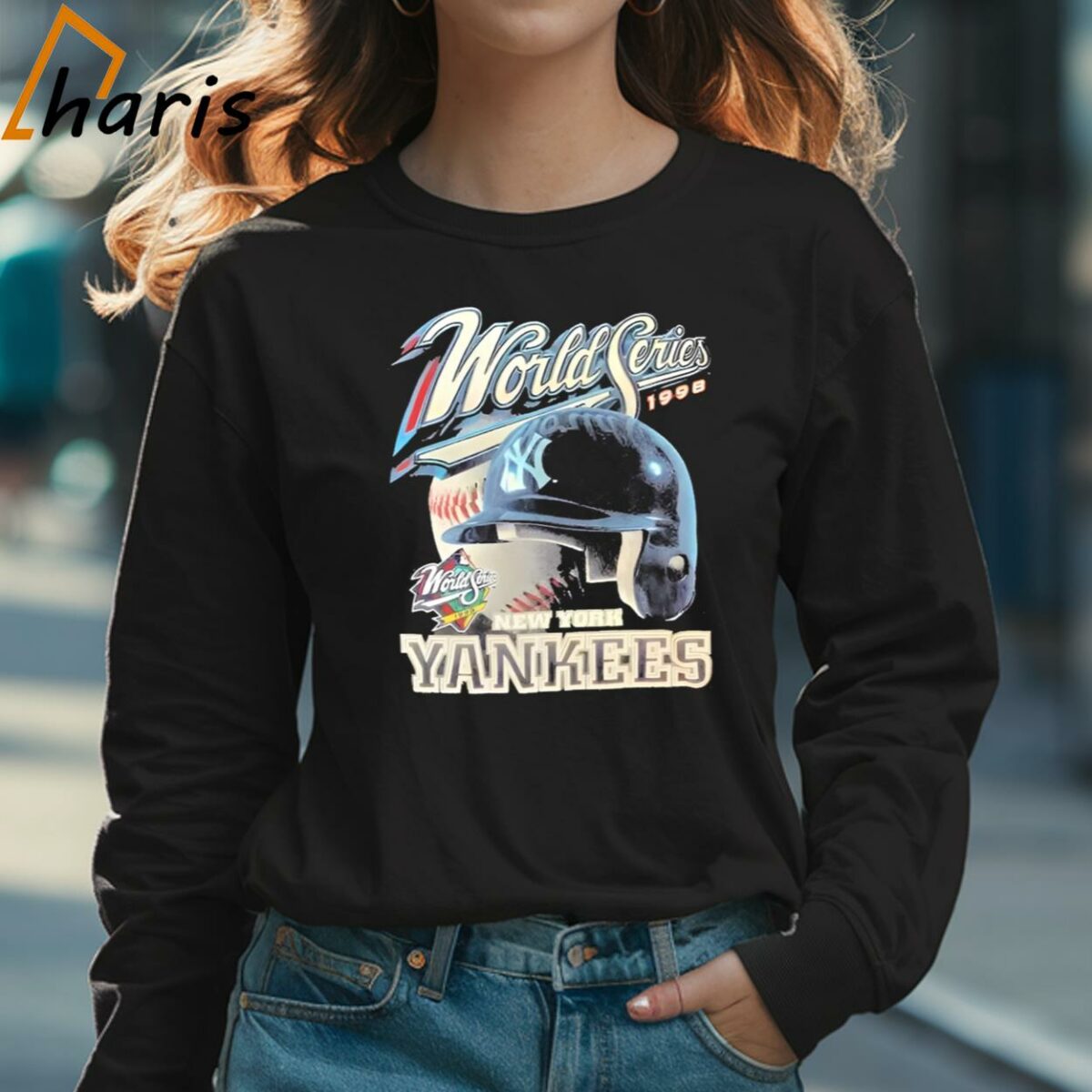 New York Yankees World Series Champions 1998 Baseball Retro Shirt 3 Long sleeve shirt