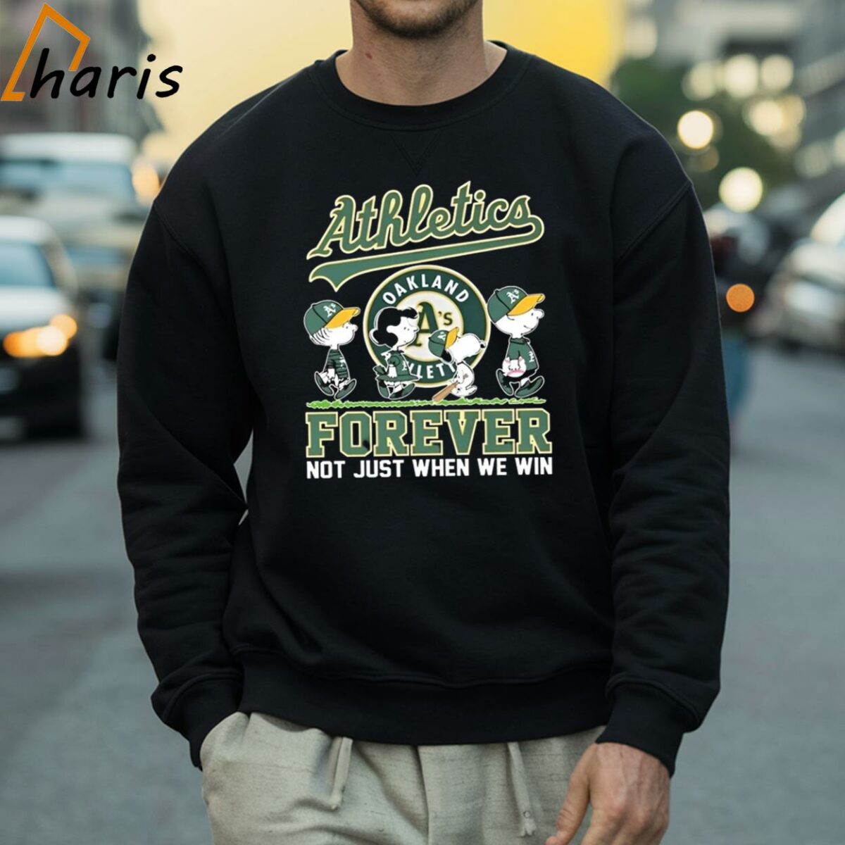 Oakland Athletics Snoopy Forever Not Just When We Win Shirt 4 Sweatshirt