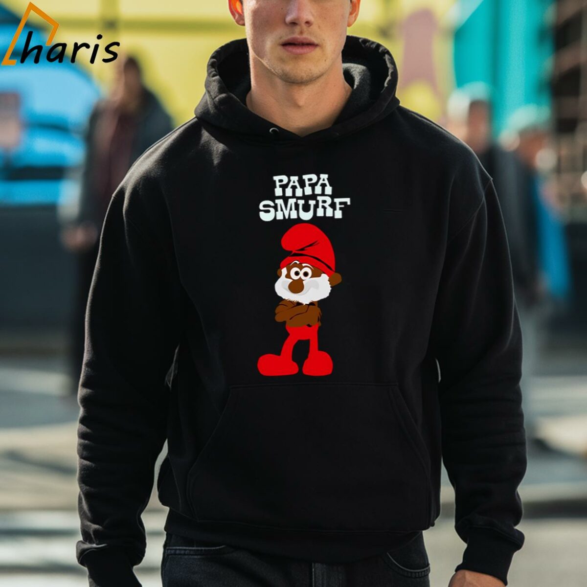 Papa Smurf Dad Gift Shirt 3 hoodie