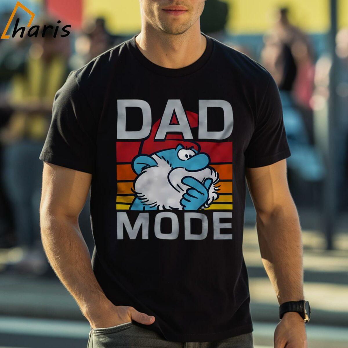 Papa Smurf Dad Mode Crewneck Shirt 1 Shirt