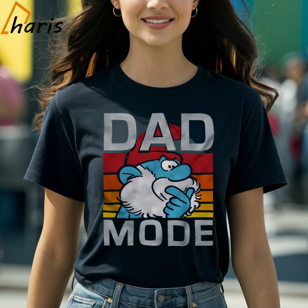 Papa Smurf Dad Mode Crewneck Shirt 2 Shirt