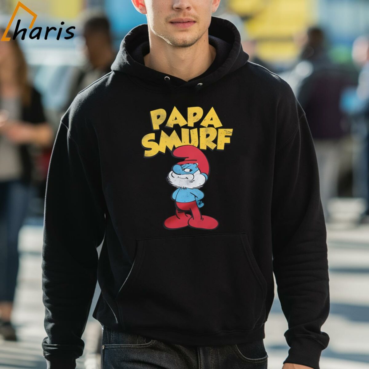Papa Smurf Funny Men T shirt Gift For Fathers Day 5 hoodie