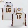 Pau Gasol Los Angeles Lakers Hall Of Fame Class Of Throwback Swingman Jersey White 1 jersey