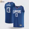Paul George LA Clippers Fanatics Branded Fast Break Player Jersey Icon Edition Royal 1 jersey
