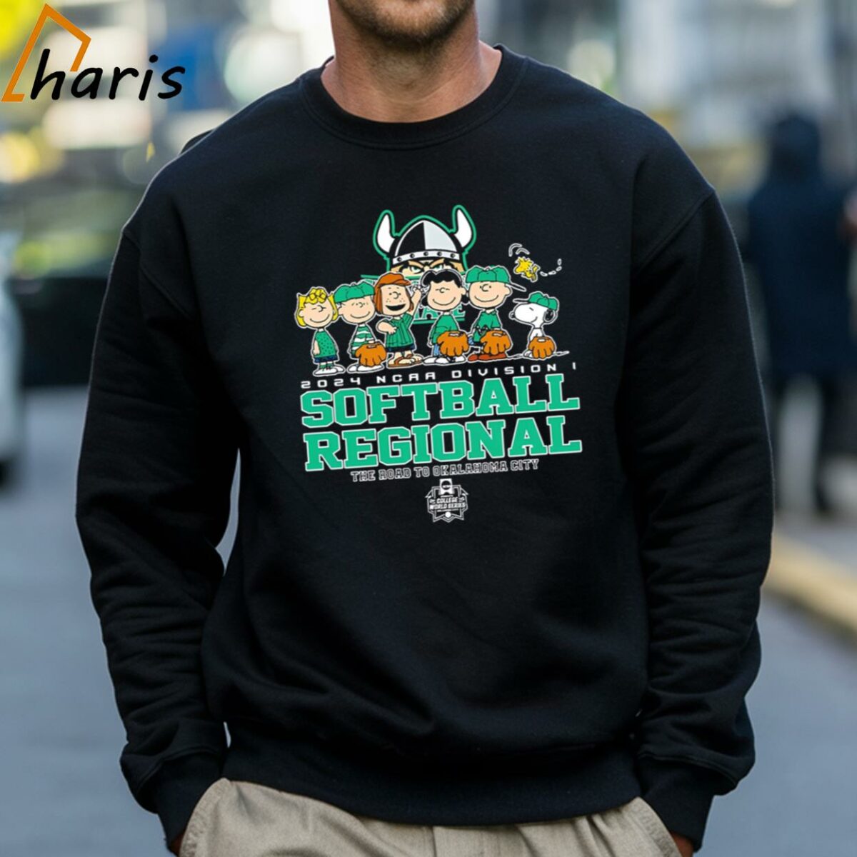 Peanuts Characters 2024 Ncaa Division I Softball Regional Cleveland State Vikings Logo Shirt 4 Sweatshirt