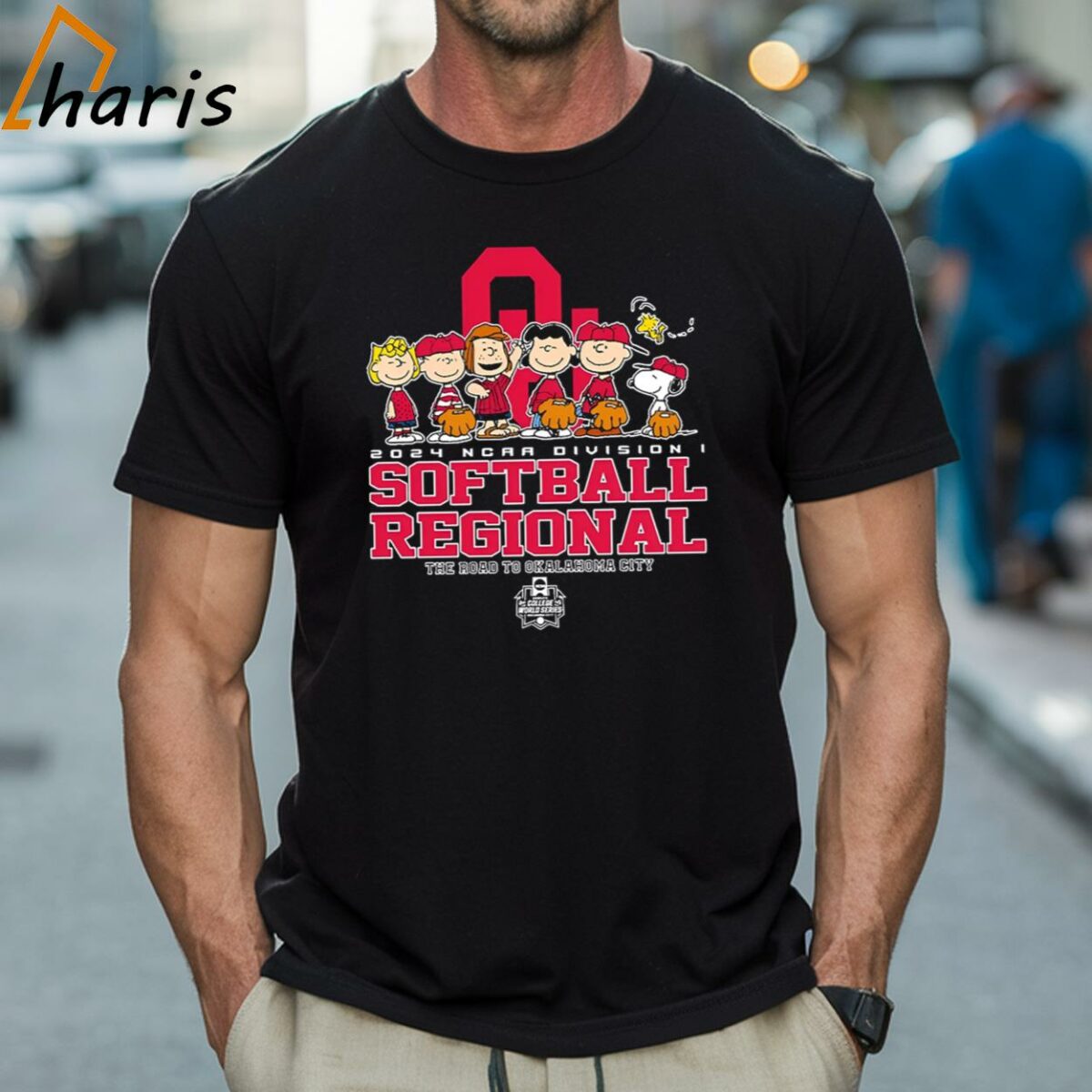 Peanuts Characters 2024 Ncaa Division I Softball Regional Oklahoma Sooners Logo Shirt 1 Shirt