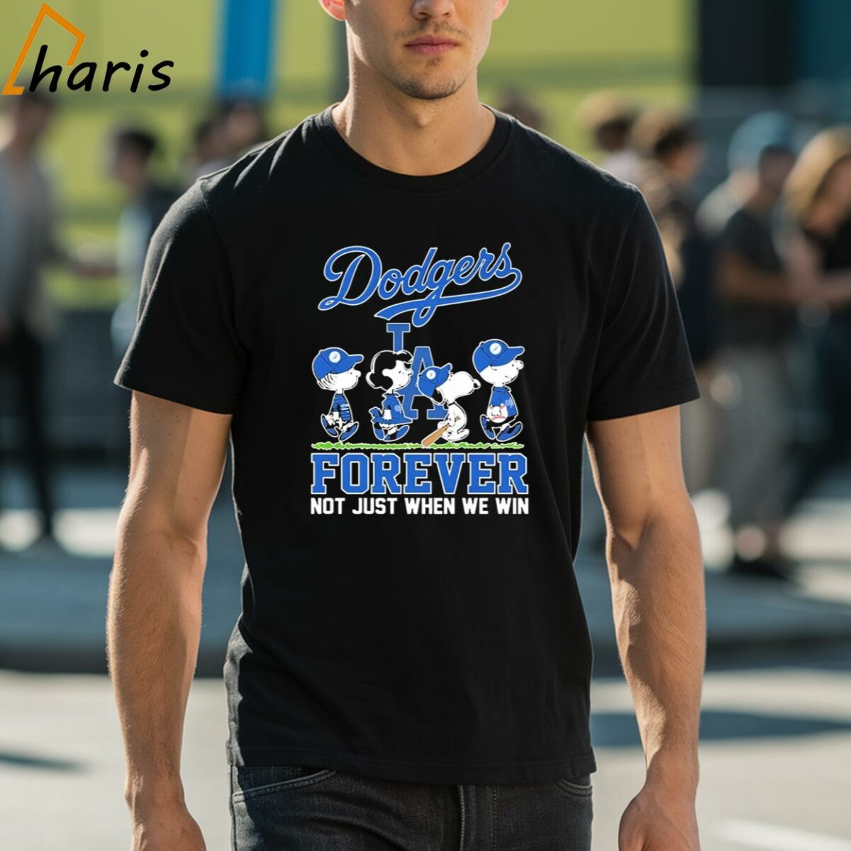 Peanuts Characters Walking Forever Not Just When We Win LA Dodgers Shirt 1 shirt