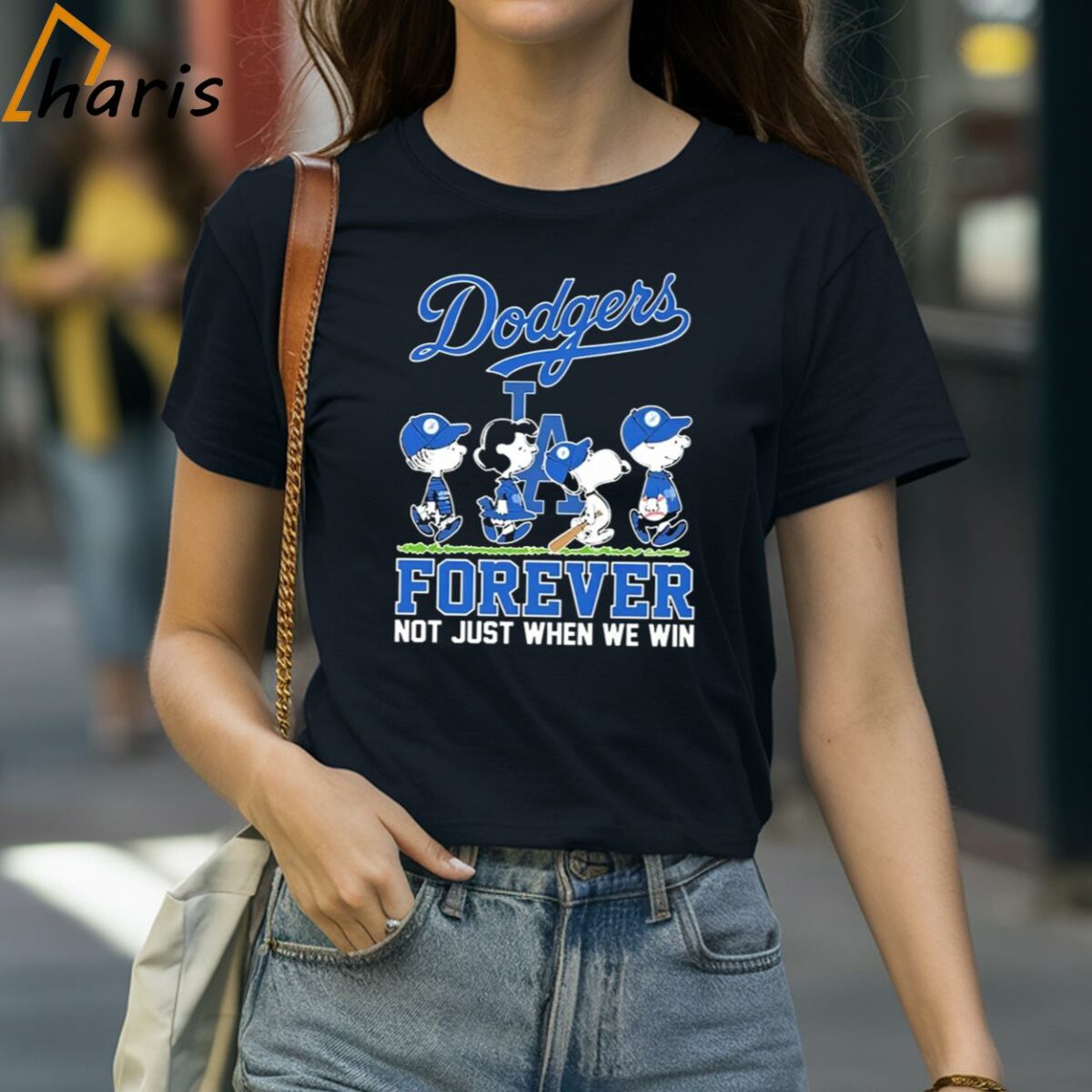 Peanuts Characters Walking Forever Not Just When We Win LA Dodgers Shirt 2 shirt