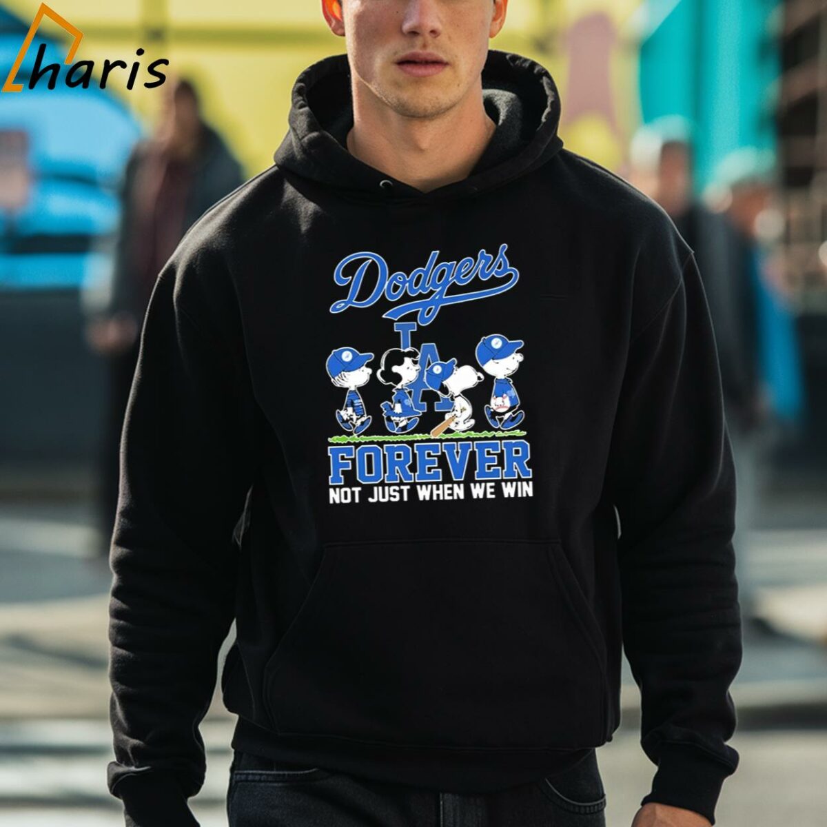 Peanuts Characters Walking Forever Not Just When We Win LA Dodgers Shirt 3 hoodie