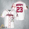 Peanuts Snoopy Atlanta Braves Baseball Jersey 2 2