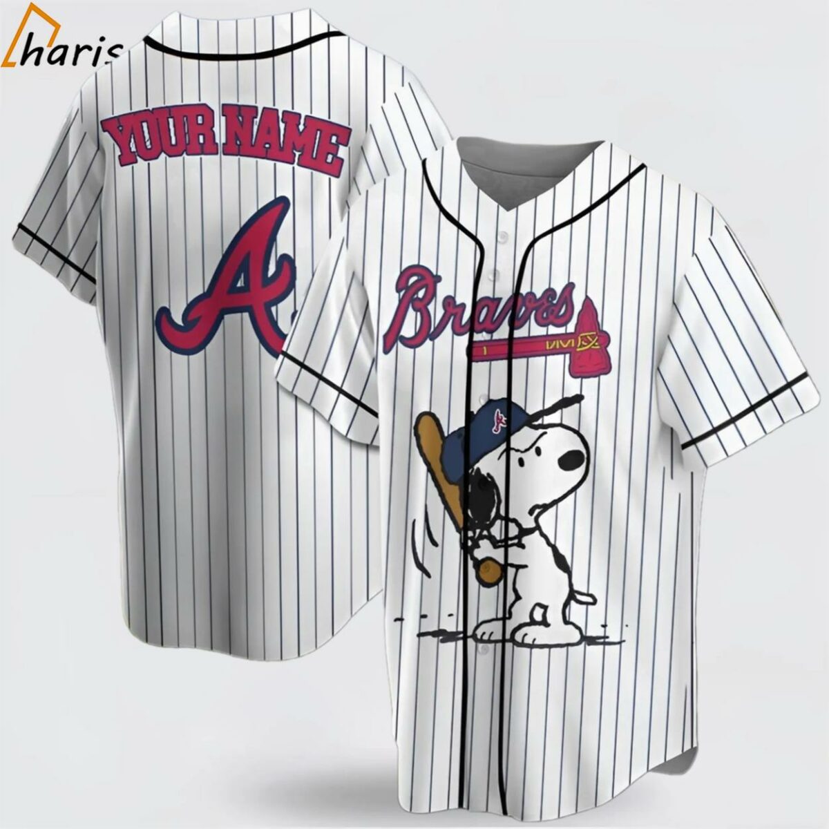 Peanuts Snoopy Atlanta Braves Baseball Jersey Gift For Sport Fan 1 jersey