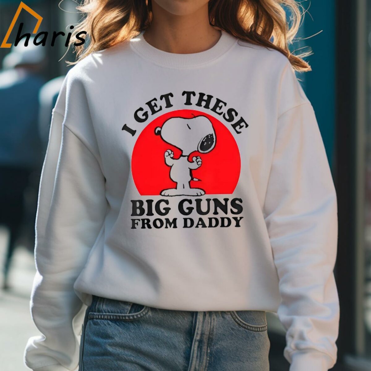 Peanuts Snoopy Dad Big Guns Vintage Shirt 4 Sweatshirt