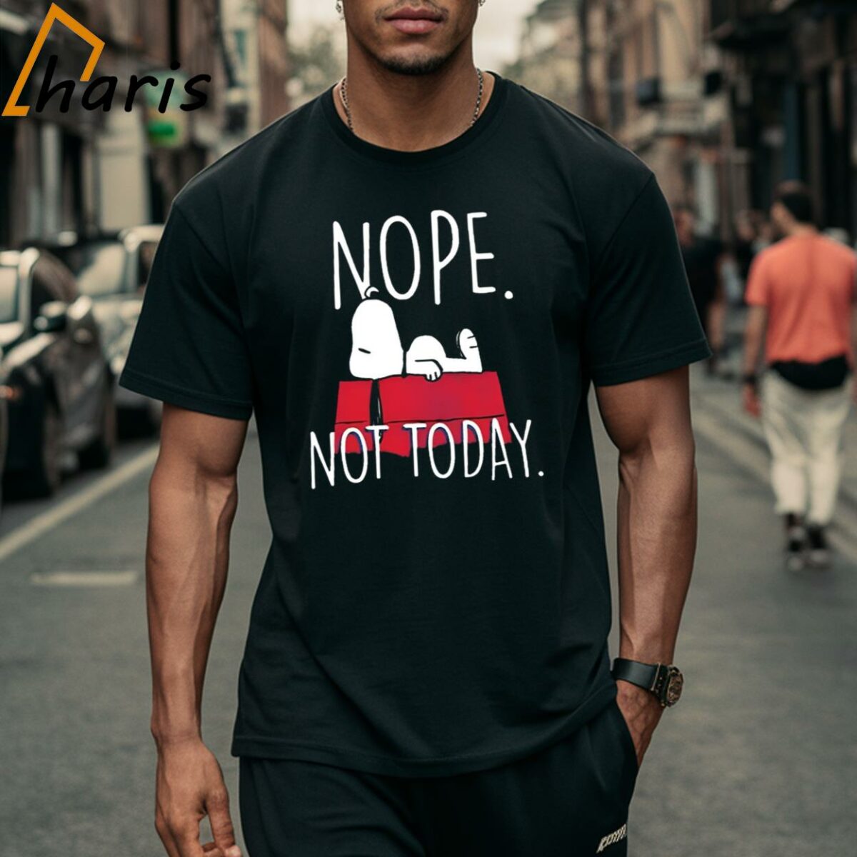 Peanuts Snoopy Nope Not Today Graphic T Shirt 2 Shirt