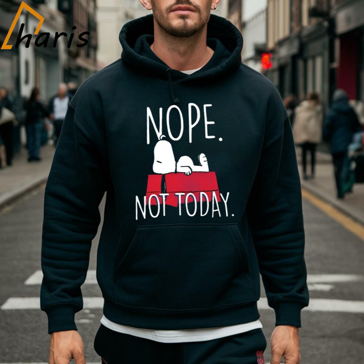Peanuts Snoopy Nope Not Today Graphic T Shirt 5 Hoodie