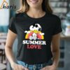 Peanuts Snoopy Summer Love Sunset T Shirt 2 Shirt