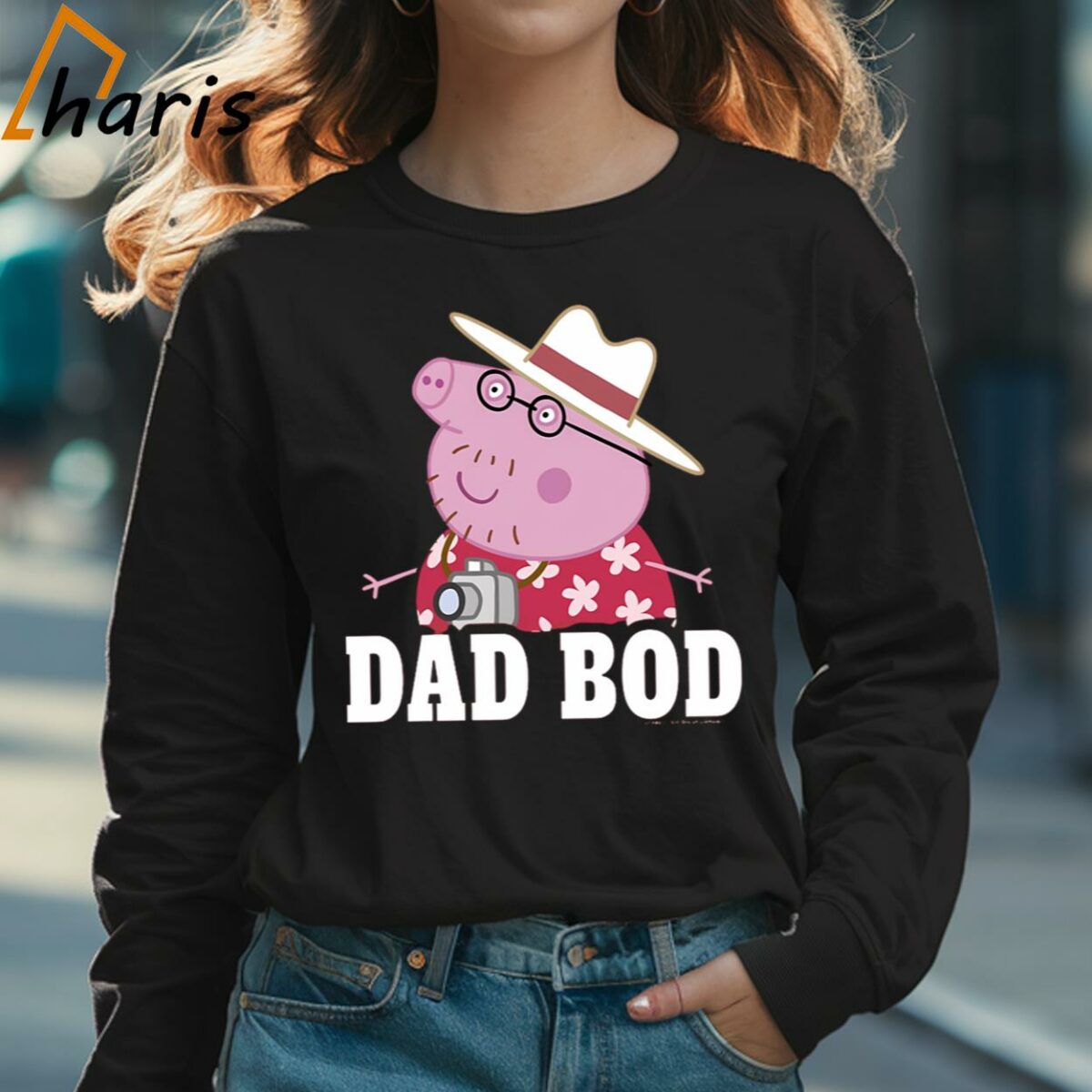 Peppa Pig Fathers Day Dad Bod T shirt 3 Long sleeve shirt