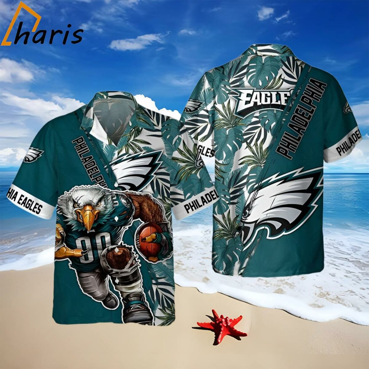 Philadelphia Eagles NFL Floral Summer Hawaiian Shirt 1 1