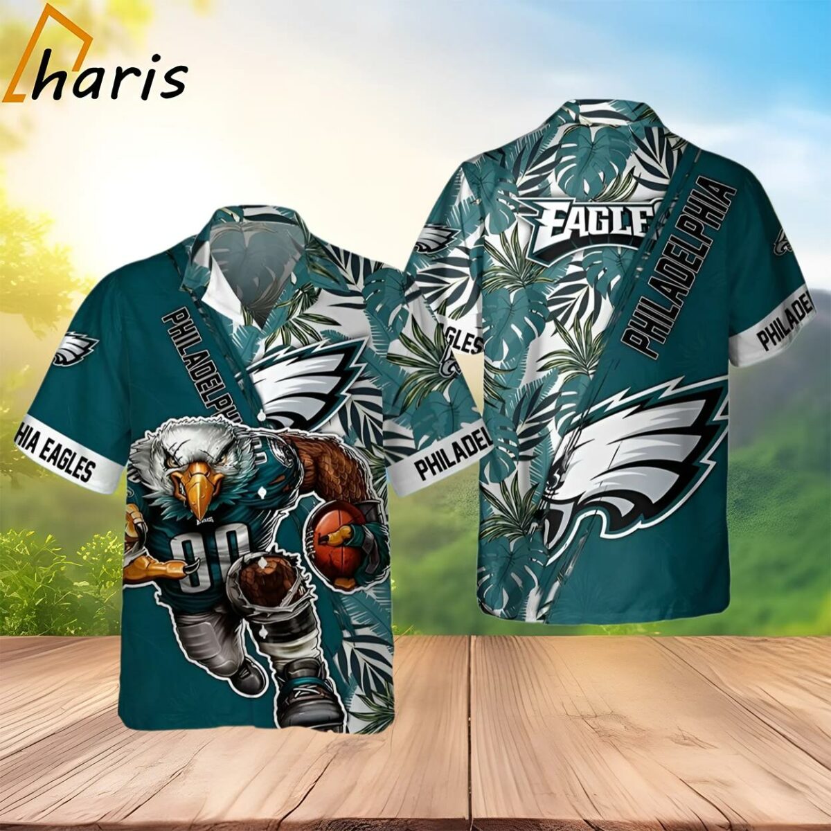 Philadelphia Eagles NFL Floral Summer Hawaiian Shirt 2 3