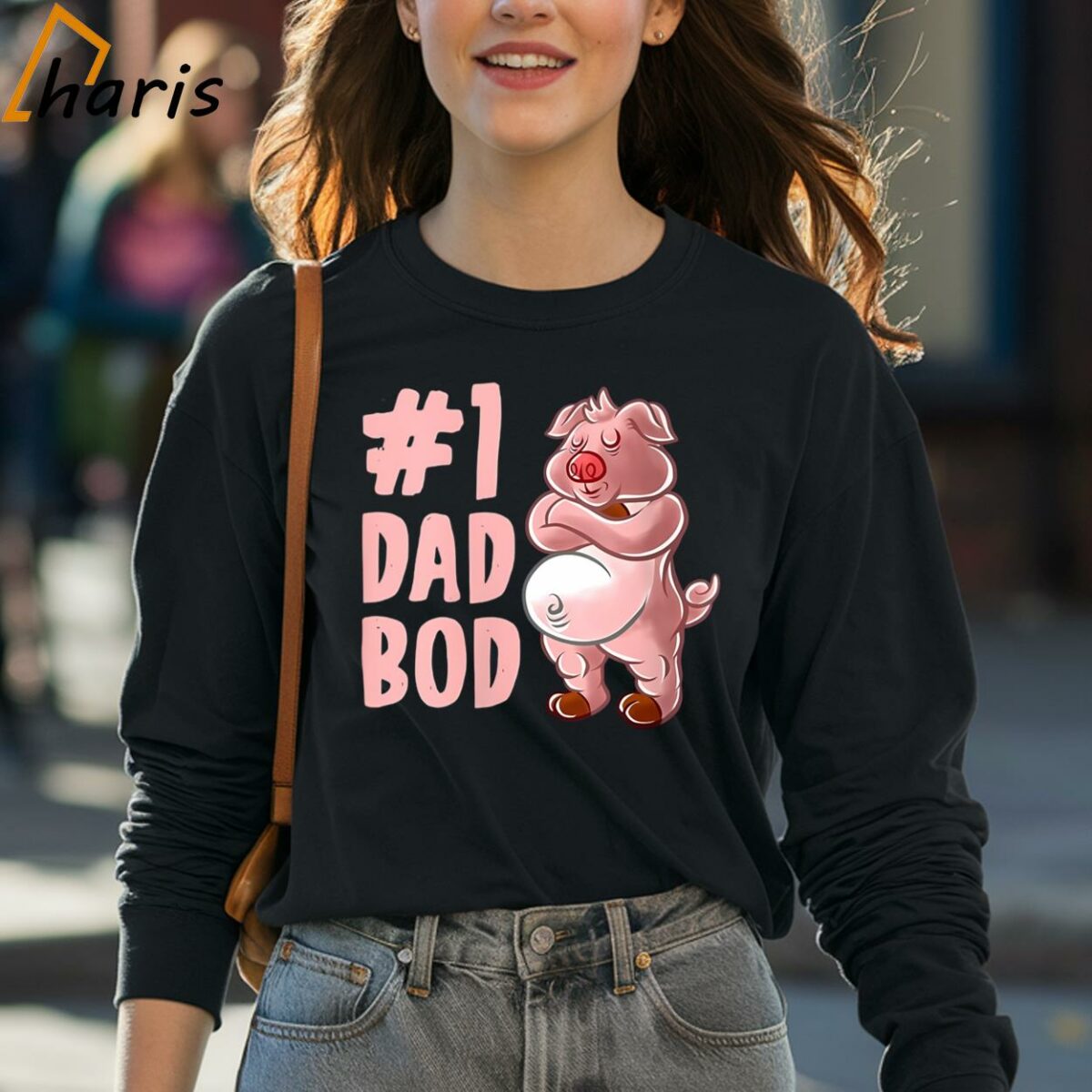 Pig Dad Best Dad Bod Daddy Pigs Papa Farmer Fathers Day T Shirt 4 long sleeve shirt